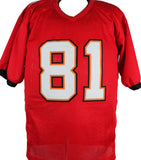 Antonio Brown Autographed Red Pro Style Jersey-Beckett W Hologram *Black