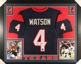 Deshaun Watson Signed Texans 35" x 43" Custom Framed Jersey (JSA) Clemson QB
