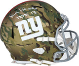 Bill Parcells NY Giants Signed CAMO Replica Helmet & "HOF 13" Insc