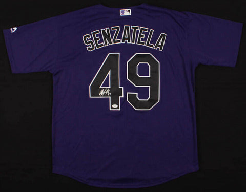 Antonio Senzatela Signed Colorado Rockies Majestic MLB Purple Jersey (JSA COA)