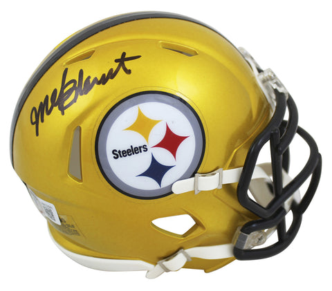 Steelers Mel Blount Authentic Signed Flash Speed Mini Helmet BAS Witnessed