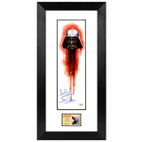 David Prowse Autographed Star Wars Darth Vader 5.5x17 Framed Art Print
