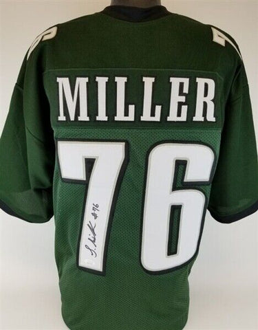 Shareef Miller Signed Philadelphia Eagles Green Jersey (JSA COA) 2019 4th Rd Pk.