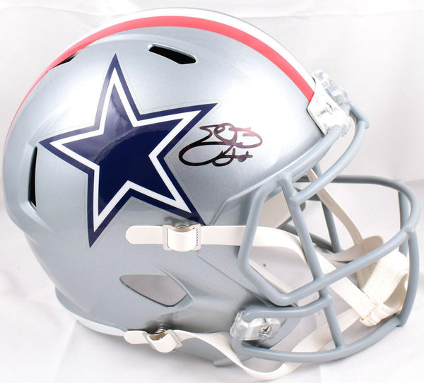 Emmitt Smith Autographed F/S Dallas Cowboys 1976 Speed Helmet-Beckett W Hologram
