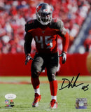 Devin White Autographed Tampa Bay 8x10 PF Red Jersey Photo- JSA W Auth *Black