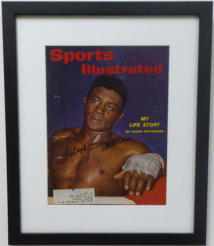 Floyd Patterson Autographed Signed Framed Sports Illustrated Beckett A19584