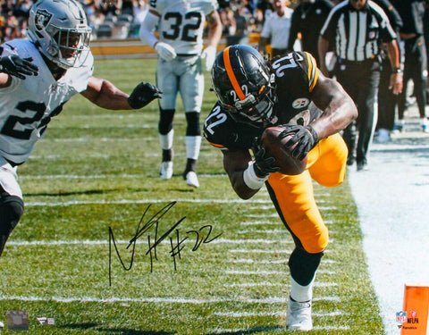 Najee Harris Autographed Pittsburgh Steelers 16x20 TD FP Photo-Fanatics *Black