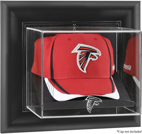Atlanta Falcons Black Framed Wall-Mountable Cap Logo Display Case - Fanatics