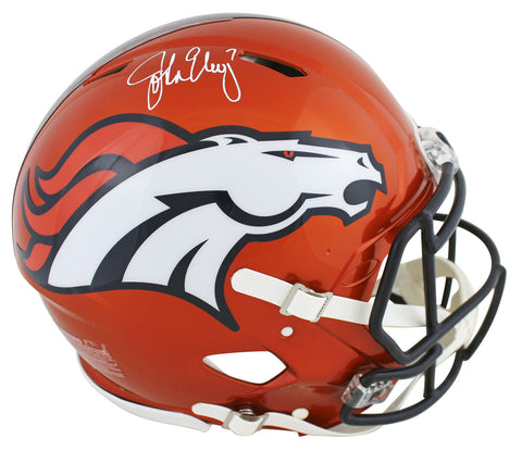 Broncos John Elway Authentic Signed Flash Full Size Speed Proline Helmet BAS Wit