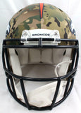 John Elway Autographed Broncos Camo Speed Authentic F/S Helmet-Beckett W Holo
