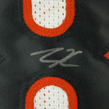 Framed Autographed/Signed Tee Higgins 33x42 Cincinnati White Jersey JSA COA