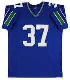 Shaun Alexander Authentic Signed Blue Pro Style Jersey Autographed BAS Witnessed
