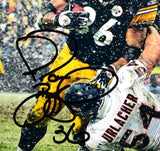 Jerome Bettis Autographed Steelers 8x10 Urlacher Snow Photo- Beckett W Hologram