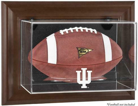 Indiana Hoosiers Brown Framed Wall-Mountable Football Display Case - Fanatics