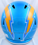 Austin Ekeler Autographed Los Angeles Chargers F/S Flash Speed Helmet-PSA *White