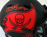 Mike Alstott Signed Tampa Bay Bucs Eclipse Speed Mini Helmet - Beckett W *Red