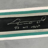 Autographed/Signed LIVAN HERNANDEZ 97 WS MVP Florida Grey Jersey PSA/DNA COA