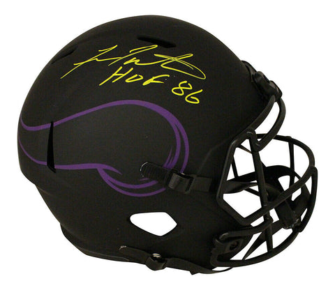 Fran Tarkenton Signed Minnesota Vikings F/S Eclipse Speed Helmet JSA 30531