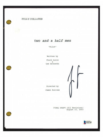 Jon Cryer (Alan Harper) Signed Two and a Half Men Pilot Episode Script -Beckett