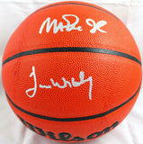 Magic Johnson/James Worthy Autographed Official NBA Wilson Basketball-BAW Holo