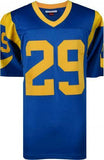 Eric Dickerson Rams Signed 1984 Throwback M&N Blue Replica Jersey & HOF 99 Insc
