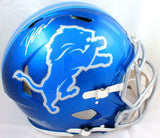 D'Andre Swift Autographed Detroit Lions F/S Flash Speed Authentic Helmet-Fanatic