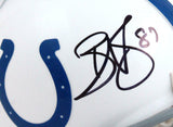 Reggie Wayne Autographed Indianapolis Colts Mini Helmet-Beckett W Hologram*Black