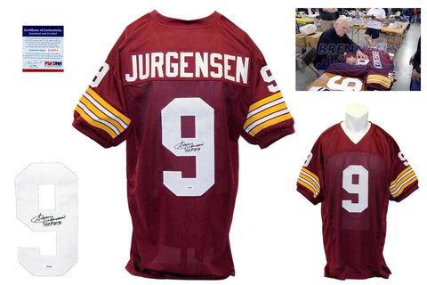 Sonny Jurgensen SIGNED Jersey - PSA/DNA - Washington Redskins Autographed