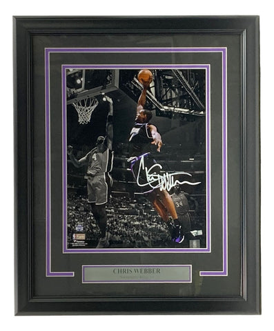 Chris Webber Signed Framed 11x14 Sacramento Kings Photo Fanatics