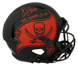 Warren Sapp Signed Buccaneers Authentic Eclipse Helmet SB Champs BAS 31359