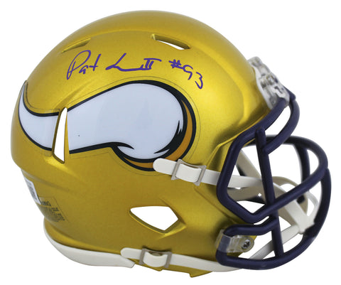 Vikings Patrick Jones Authentic Signed Flash Speed Mini Helmet BAS Witnessed