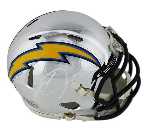 Melvin Gordon Signed Los Angeles Chargers Speed Chrome NCAA Mini Helmet