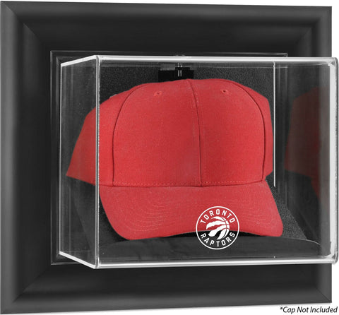 Toronto Raptors Black Framed Wall Mount Team Logo Cap Display Case