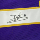 Autographed/Signed DAUNTE CULPEPPER Minnesota Purple Football Jersey JSA COA