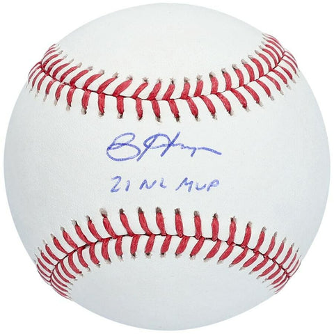 BRYCE HARPER Autographed "21 NL MVP" Phillies Official MLB Baseball FANATICS