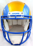Kurt Warner Autographed Rams Flash Speed Authentic F/S Helmet-Beckett W Hologram