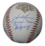 2009 New York Yankees Team Signed World Series Baseball 9 Sigs Steiner 33947