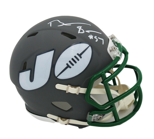 Bart Scott Signed New York Jets Speed AMP NFL Mini Helmet