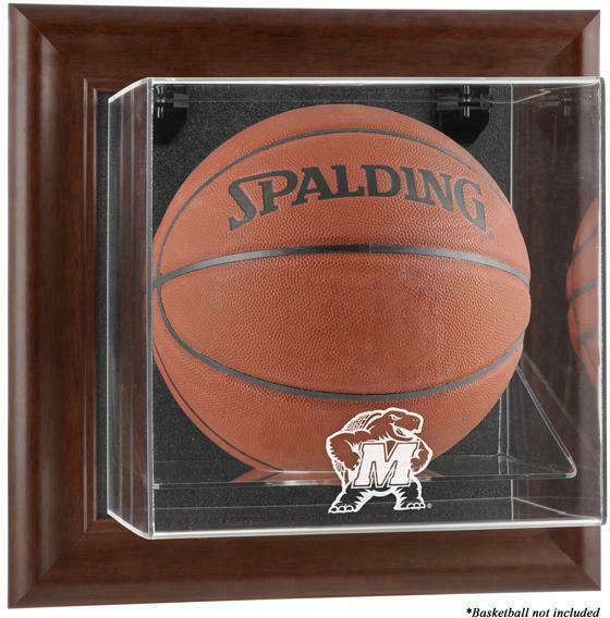 Maryland Terrapins Brown Framed Wall-Mountable Basketball Disp Case - Fanatics