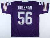 Chris Doleman Signed Minnesota Vikings Signed Jersey (Radtke COA) 8xPro Bowl DE