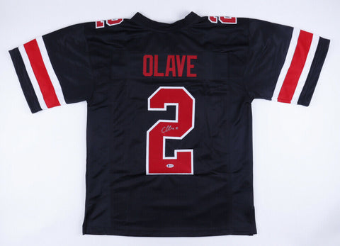 Chris Olave Signed Ohio State Buckeyes Jersey (Beckett COA) All Big 10 Receiver