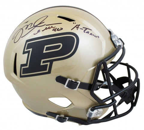 Mike Alstott Signed Purdue Boilermakers Full-Size Helmet Insbd "A-Train" Beckett