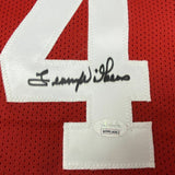 Autographed/Signed LENNY WILKENS St. Louis Red Basketball Jersey JSA COA Auto
