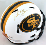 Deion Sanders Signed San Fran. 49ers Lunar Authentic F/S Helmet- Beckett W *Blue