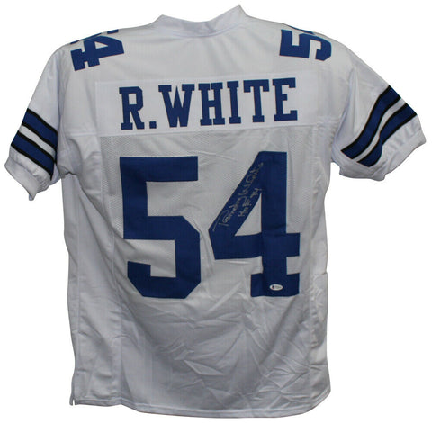 Randy White Autographed/Signed Pro Style White XL Jersey HOF BAS 32795