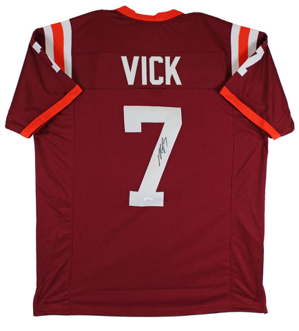 Virginia Tech Michael Vick Authentic Signed Maroon Pro Style Jersey JSA Witness