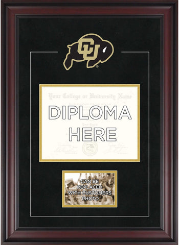Colorado Buffaloes 8.5x11 Diploma Frame w/Team Logo-Insert Your 4x6 Photo