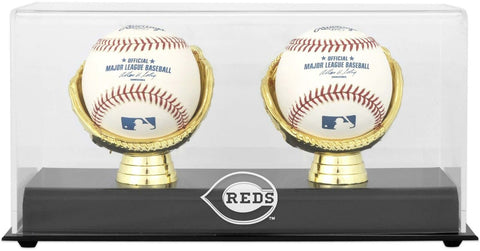 Reds Gold Glove Double Baseball Logo Display Case - Fanatics
