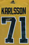 WILLIAM KARLSSON Autographed Knights Authentic Gold Alternate Jersey FANATICS