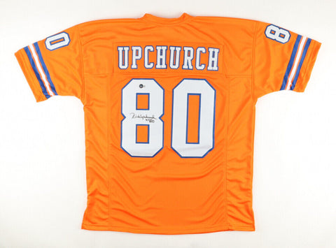Rick Upchurch Signed Denver Bronco Jersey (Beckett) Denver All Pro Wide Receiver